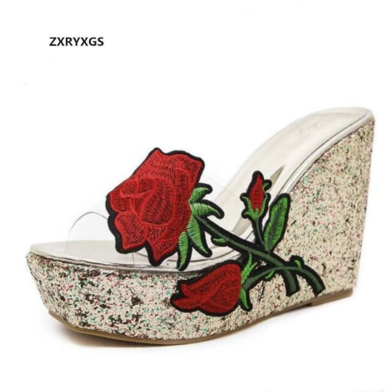 Fashion Rose Flower Transparent Women Sandals 2021 Summer Beautifully Applique Slipper Platform Wedges Shoes, Black
Fashion Rose Flower Transparent Women Sandals 2021 Summer Beautifully Applique Slipper Platform Wedges Shoes, Black