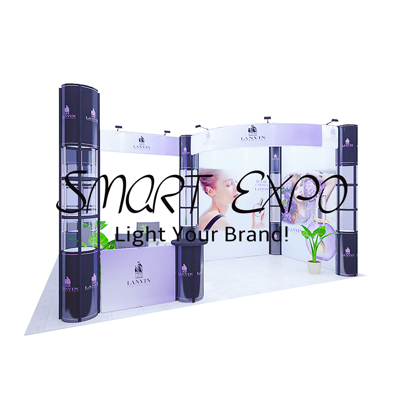 Large 20ft*20ft Convention Show Modular Stand Fabric Advertising Display Booth with Custom Full Colors Printing