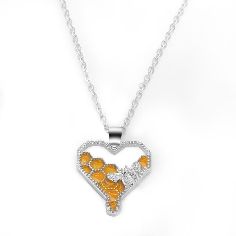Pendant Necklaces Romantic Love Heart Necklace Gold Bee Nesting Crystal Statement For Woman Jewelry Wedding Gift
Pendant Necklaces Romantic Love Heart Necklace Gold Bee Nesting Crystal Statement For Woman Jewelry Wedding Gift