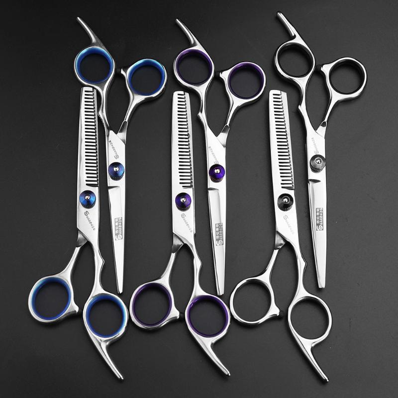 Hair Scissors 6 Inch Hairdressing Set Barber Accessories Precision Haircut Chunker Shop