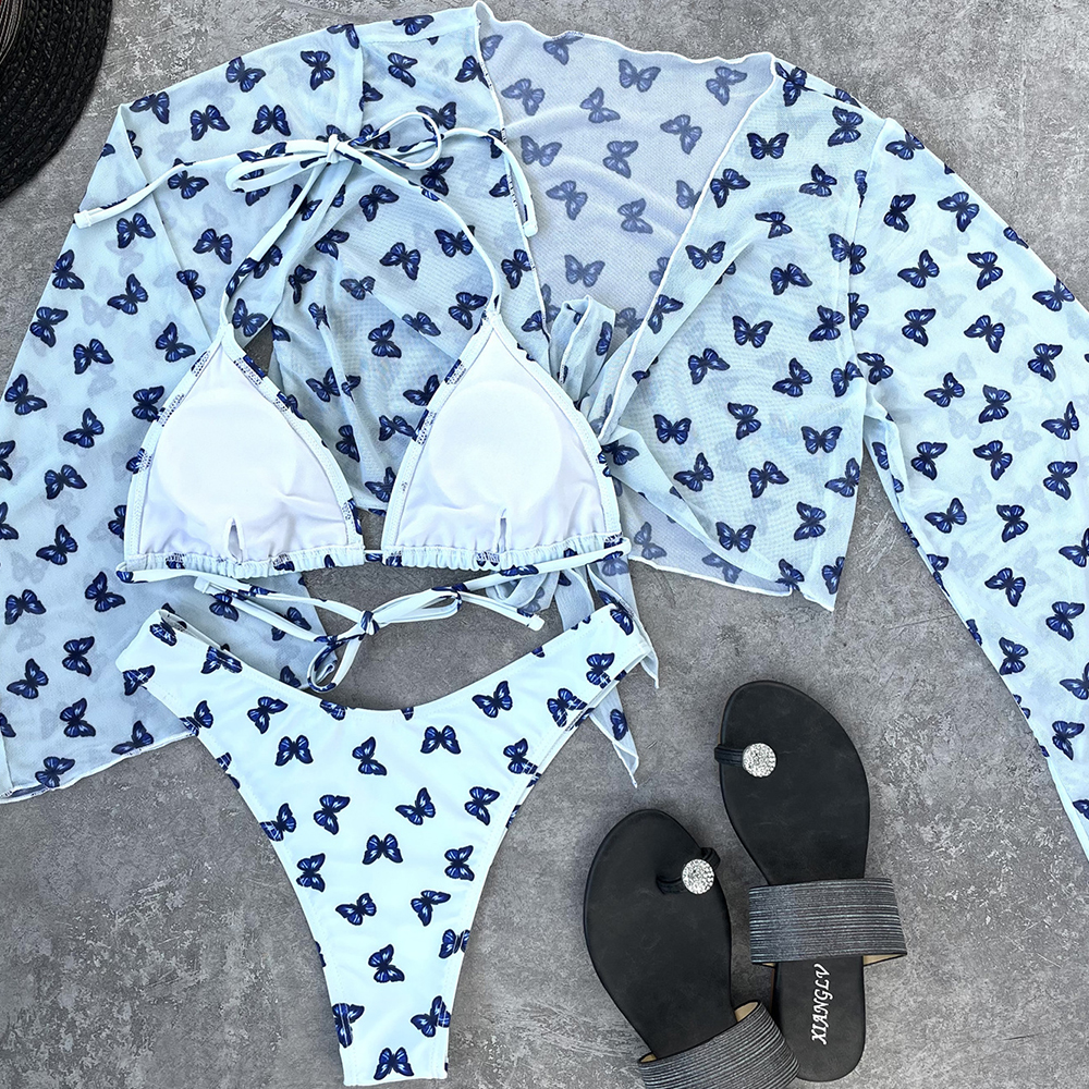 Butterfly Print Bikini Female Swimsuit Women Swimwear New Three Pieces Bikini Set Long Sleeve Beach Cover Up Bather Bathing Suitswimwear Bat
Butterfly Print Bikini Female Swimsuit Women Swimwear New Three Pieces Bikini Set Long Sleeve Beach Cover Up Bather Bathing Suitswimwear Bat