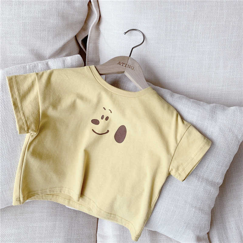Summer boys and girls cartoon short sleeve Tees unisex children cotton loose casual Tops 210615, Light coffee
Summer boys and girls cartoon short sleeve Tees unisex children cotton loose casual Tops 210615, Light coffee