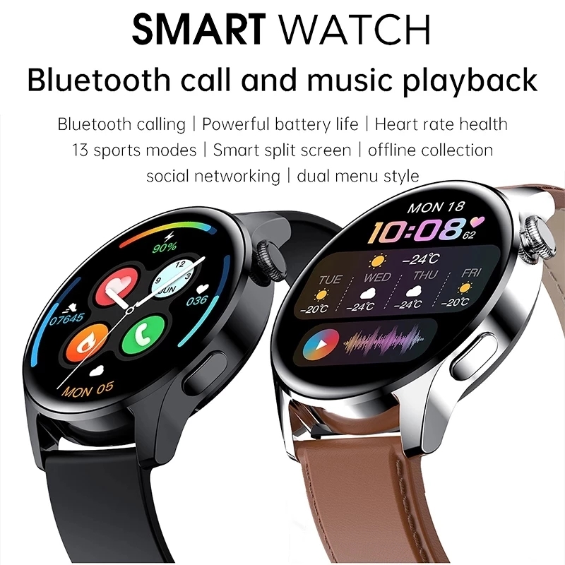 New Wearable Technology and Adults Smart Watch Men Waterproof Sport Fitness Tracker Weather Display Bluetooth Call Smartwatch For HUAWEI Android IOS
