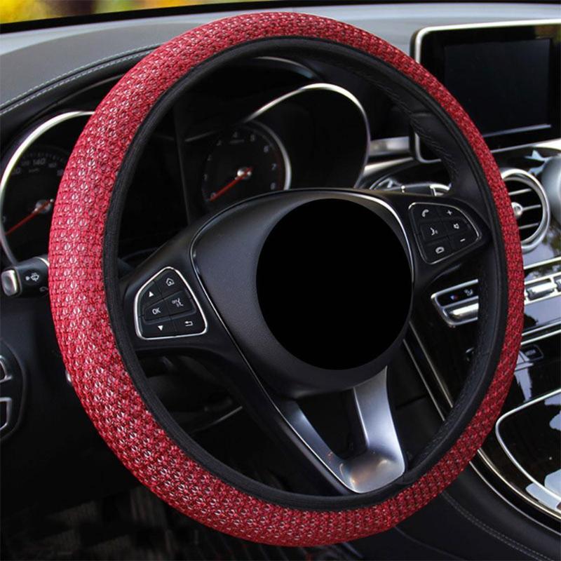 Steering Wheel Covers Universal 38CM 1Pcs Ice Silk Cover Wear-resistant Anti-slip Car Accessories Gear Handbrake Interior
Steering Wheel Covers Universal 38CM 1Pcs Ice Silk Cover Wear-resistant Anti-slip Car Accessories Gear Handbrake Interior