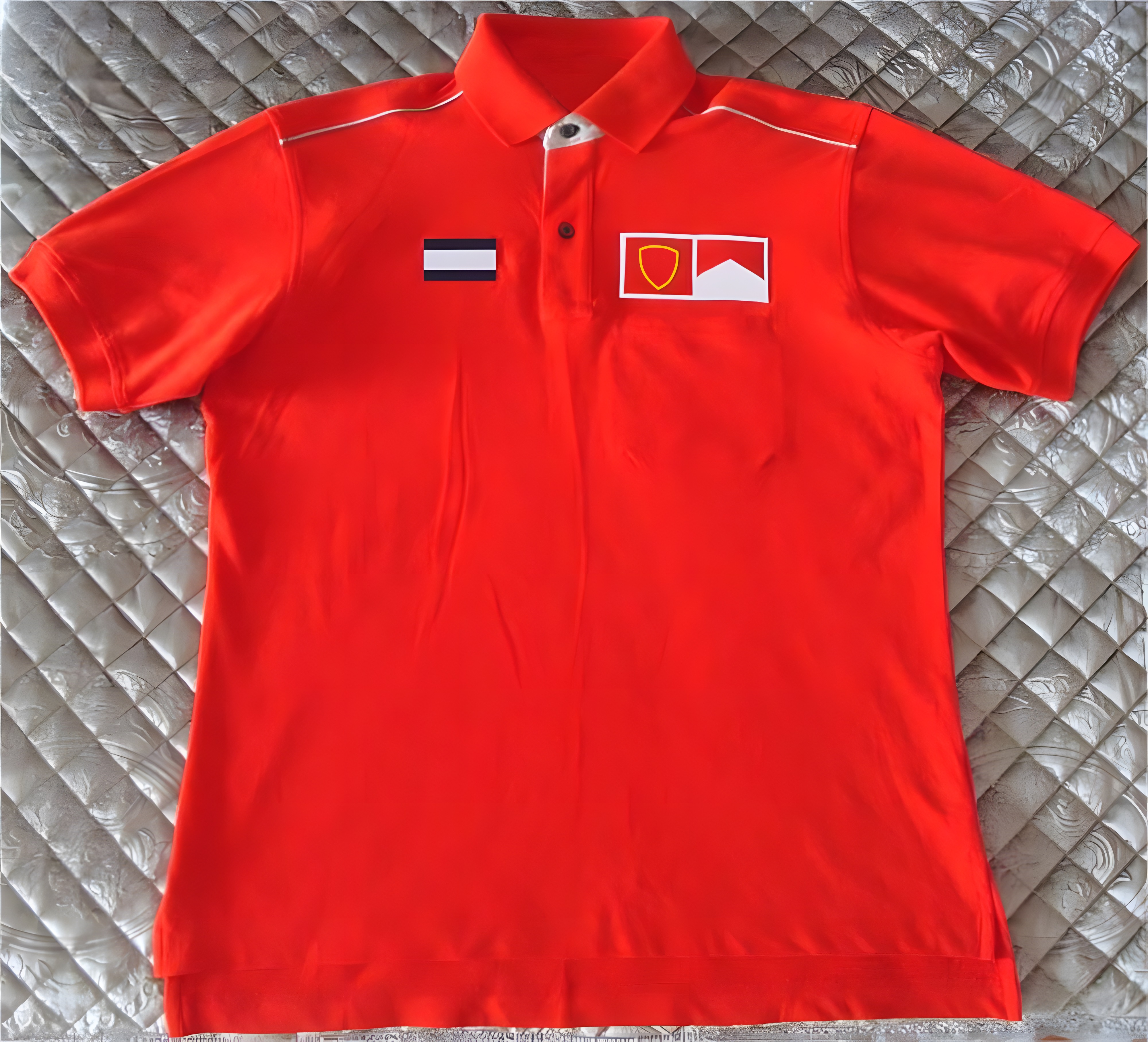 F1 racing suit short-sleeved T-shirt round neck car sports car half-sleeve clothes customized
F1 racing suit short-sleeved T-shirt round neck car sports car half-sleeve clothes customized