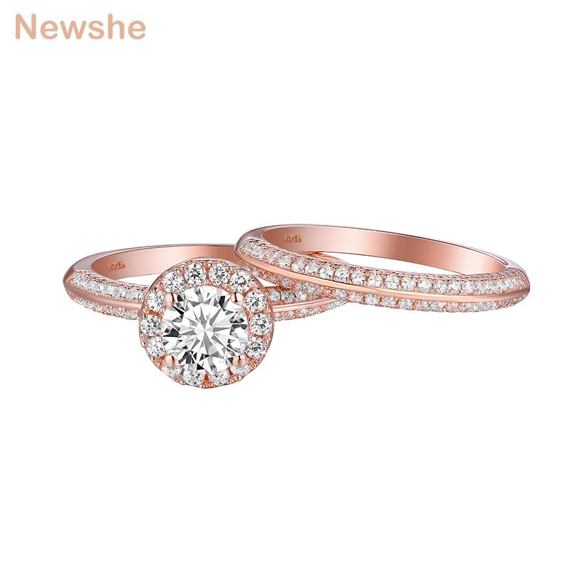Band Rings She 2Pcs Rose Gold Color Wedding For Women 925 Sterling Silver Round Cut CZ Engagement Ring Set Fashion Jewelry
Band Rings She 2Pcs Rose Gold Color Wedding For Women 925 Sterling Silver Round Cut CZ Engagement Ring Set Fashion Jewelry