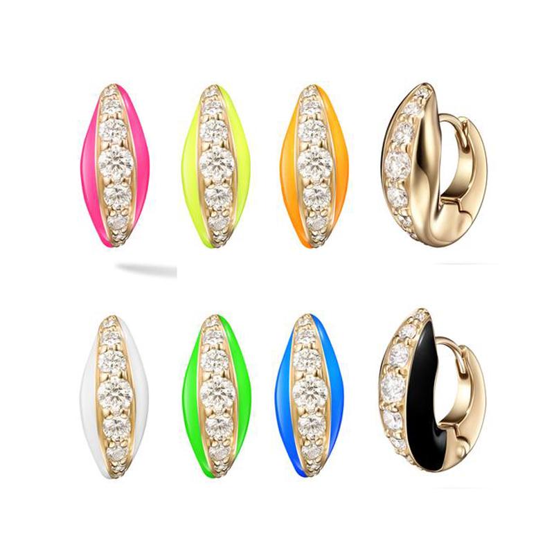 Hoop & Huggie 2021 Summer Candy Neon Enamel Colorful Jewelry 5A CZ Sparking Fashion Women Girl Mini Small Earring
Hoop & Huggie 2021 Summer Candy Neon Enamel Colorful Jewelry 5A CZ Sparking Fashion Women Girl Mini Small Earring