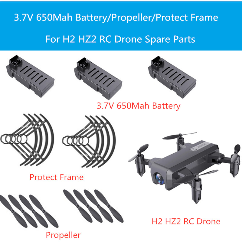 3PCS or 4PCS 3.7V 650mAh Battery/Propeller/Protect Frame For H2 HZ2 RC Drone Main Blade H2 Accessories And Parts, 3pcs battery
3PCS or 4PCS 3.7V 650mAh Battery/Propeller/Protect Frame For H2 HZ2 RC Drone Main Blade H2 Accessories And Parts, 3pcs battery