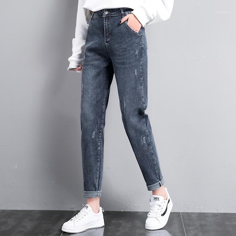 Women's Jeans Women 2021 Boyfriend For Women'pants Vintage Ankle-length Denim High Waist Loose Trousers Female Scratched, Blue 
Women's Jeans Women 2021 Boyfriend For Women'pants Vintage Ankle-length Denim High Waist Loose Trousers Female Scratched, Blue
