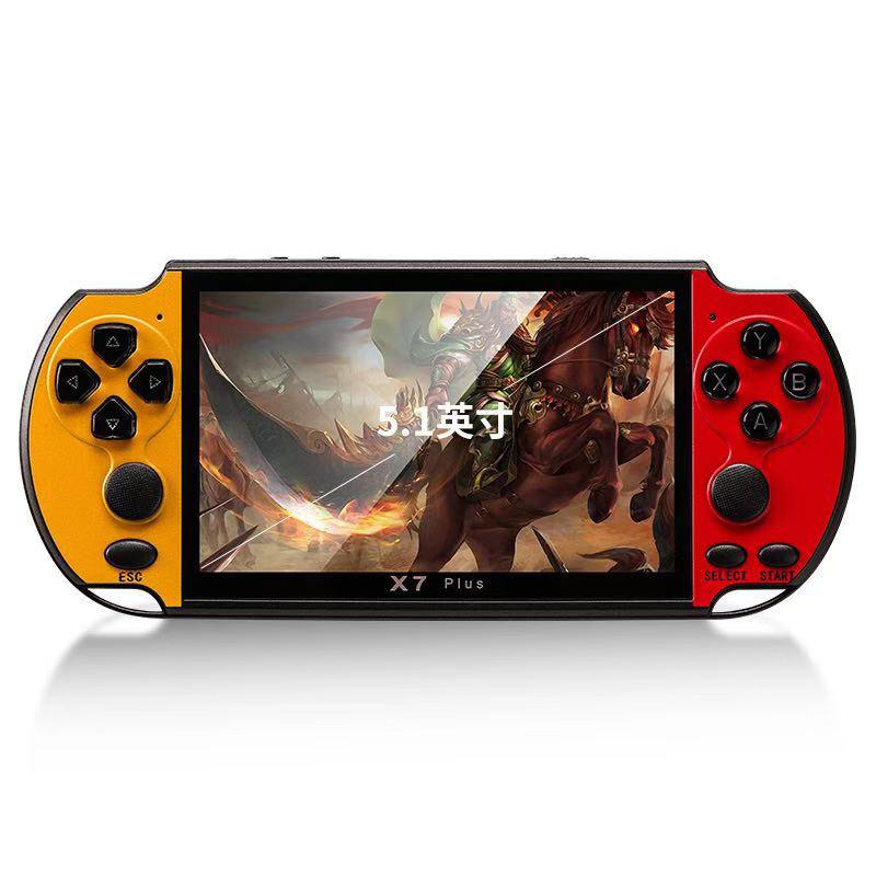 Portable Game Players 5pcs 32/64/128 Bit 5" LCD X97 Plus Double Rocker 8G Handheld Retro Console Video MP5 TF Card For 10000 Games Can Save