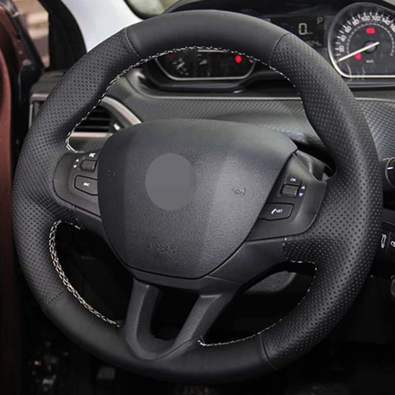 Steering Wheel Covers Car Products DIY Black Wearable Faux Leather Accessories Cover For 208 2008 Interior
Steering Wheel Covers Car Products DIY Black Wearable Faux Leather Accessories Cover For 208 2008 Interior
