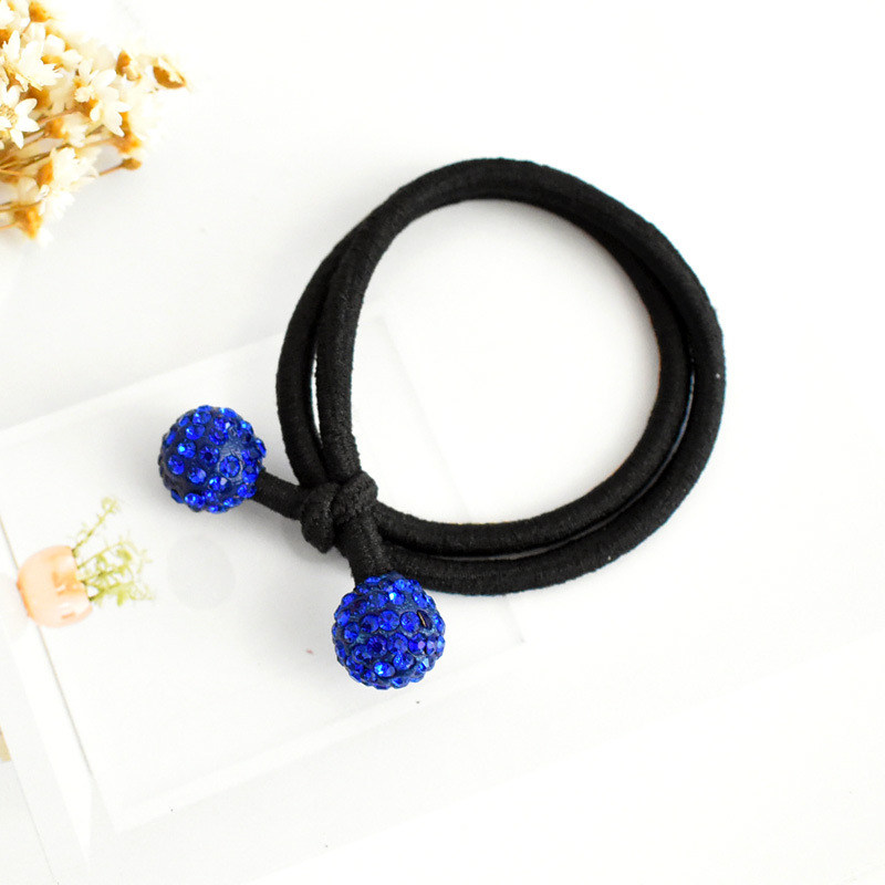 Korea Ball Girl Hair Ropes Crystal Pearl Elastic Rubber Band for Kids Woman Hairs Ties Accessories 0362