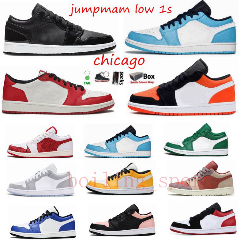 Top shoes 1s Basketball shoe Jumpman Low 1 Bloodline Men Designer Sneakers Fearless Obsidian Pine Green UNC Patent gold black toe Trainer, 45
Top shoes 1s Basketball shoe Jumpman Low 1 Bloodline Men Designer Sneakers Fearless Obsidian Pine Green UNC Patent gold black toe Trainer, 45