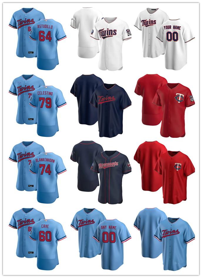 Custom Men Minnesota Twins 64 Willians Astudillo 74 Travis Blankenhorn 60 Jake Cave 79 Gilberto Celestino Baseball Jerseys, Blue;black
Custom Men Minnesota Twins 64 Willians Astudillo 74 Travis Blankenhorn 60 Jake Cave 79 Gilberto Celestino Baseball Jerseys, Blue;black