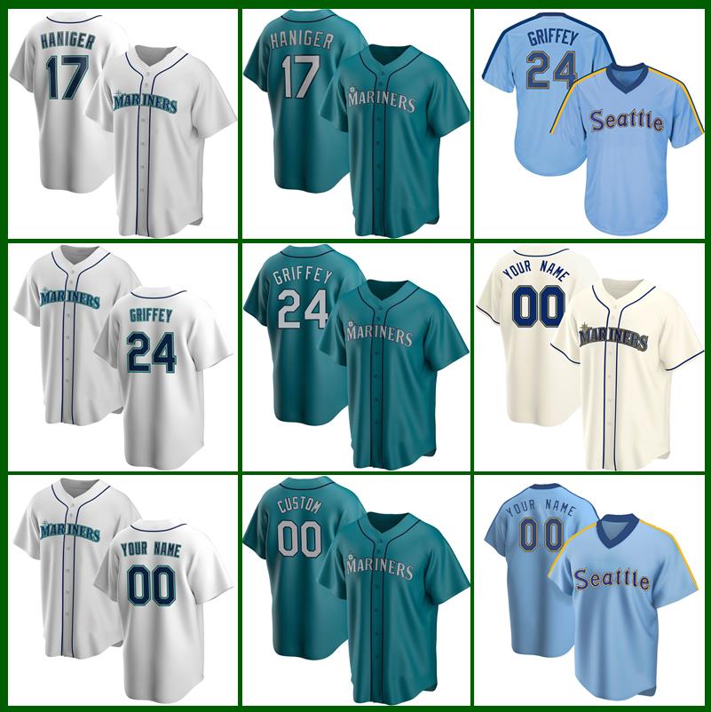 Men 24 Ken Griffey Jr. Custom 15 Kyle Seager Baseball Jersey 34 Felix Hernandez Lewis 51 Ichiro Suzuki Edgar Martinez 2 Tom Murphy Kyle Lewis Haniger, Custom men -retro shuishou
Men 24 Ken Griffey Jr. Custom 15 Kyle Seager Baseball Jersey 34 Felix Hernandez Lewis 51 Ichiro Suzuki Edgar Martinez 2 Tom Murphy Kyle Lewis Haniger, Custom men -retro shuishou