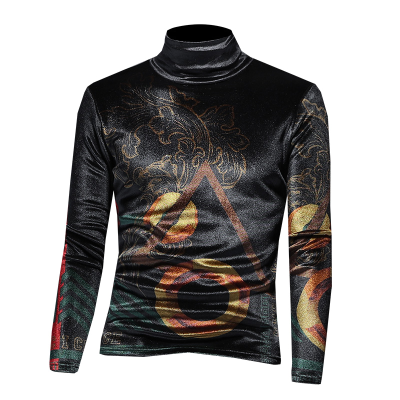 2023 autumn and winter new men's tops net red embroidery long-sleeved T-shirts double-sided fleece bottoming shirts slim-fit stretch turtleneck shirts, Contrast color
2023 autumn and winter new men's tops net red embroidery long-sleeved T-shirts double-sided fleece bottoming shirts slim-fit stretch turtleneck shirts, Contrast color