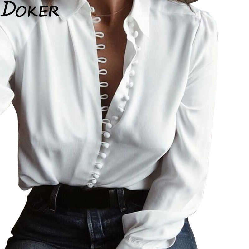 Elegant Office Blouse Women Clothes Turn-down Collar Long Sleeve Shirt Plus Size Streetwear Womens Tops And Blouses 210721, White
Elegant Office Blouse Women Clothes Turn-down Collar Long Sleeve Shirt Plus Size Streetwear Womens Tops And Blouses 210721, White