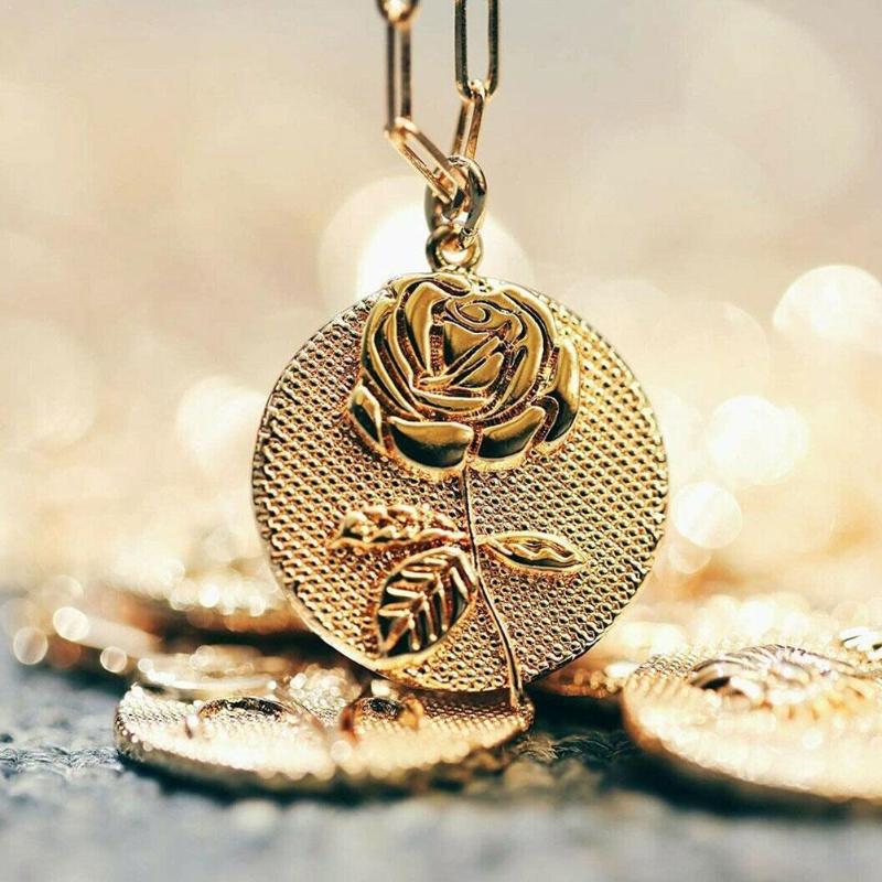 Pendant Necklaces Embossed Pattern Necklace Fashion Jewelry Women Flower Simulation N7Q0, Silver
Pendant Necklaces Embossed Pattern Necklace Fashion Jewelry Women Flower Simulation N7Q0, Silver