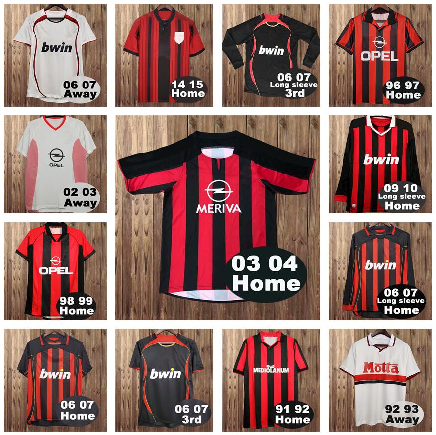 93 94 96 97 Retro milan Soccer Jersey KAKA RONALDO GILARDINO Ronaldinho Gullit SHEVCHENKO Ibrahimovic Maldini Van Basten Baresi 04 05 06 07 11 12 classic Jerseys, 00-02 home +patch
93 94 96 97 Retro milan Soccer Jersey KAKA RONALDO GILARDINO Ronaldinho Gullit SHEVCHENKO Ibrahimovic Maldini Van Basten Baresi 04 05 06 07 11 12 classic Jerseys, 00-02 home +patch