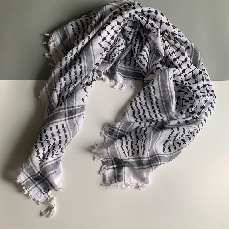 Scarves Keffiyeh Scarf Shemagh Desert Head Neck Military Arab Wrap Turban Muslim Hijab
Scarves Keffiyeh Scarf Shemagh Desert Head Neck Military Arab Wrap Turban Muslim Hijab