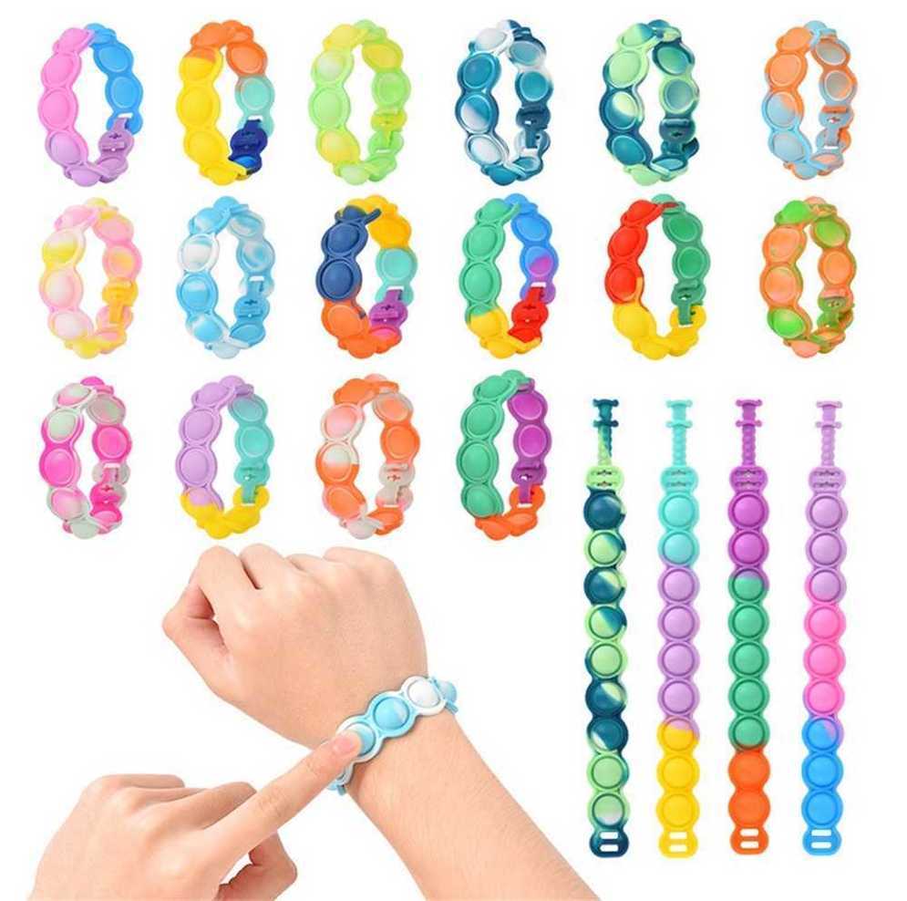 IN STOCK Tie Dye Fidget Toys Bracelet Kids Push Bubble Popper Wristlet Bangles Boys Girls Educational Puzzle Finger Toy Silicone bracelets Wrist Band GG63IHE, First generation
IN STOCK Tie Dye Fidget Toys Bracelet Kids Push Bubble Popper Wristlet Bangles Boys Girls Educational Puzzle Finger Toy Silicone bracelets Wrist Band GG63IHE, First generation