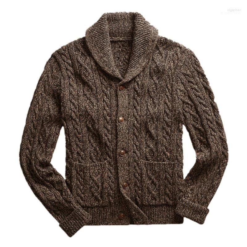 Men' Sweaters Pull Homme Autumn Winter Knit Sweater Single-breasted Long-sleeved Jacquard Cardigan Coat SY0024 Olga22, Coffee 
Men' Sweaters Pull Homme Autumn Winter Knit Sweater Single-breasted Long-sleeved Jacquard Cardigan Coat SY0024 Olga22, Coffee