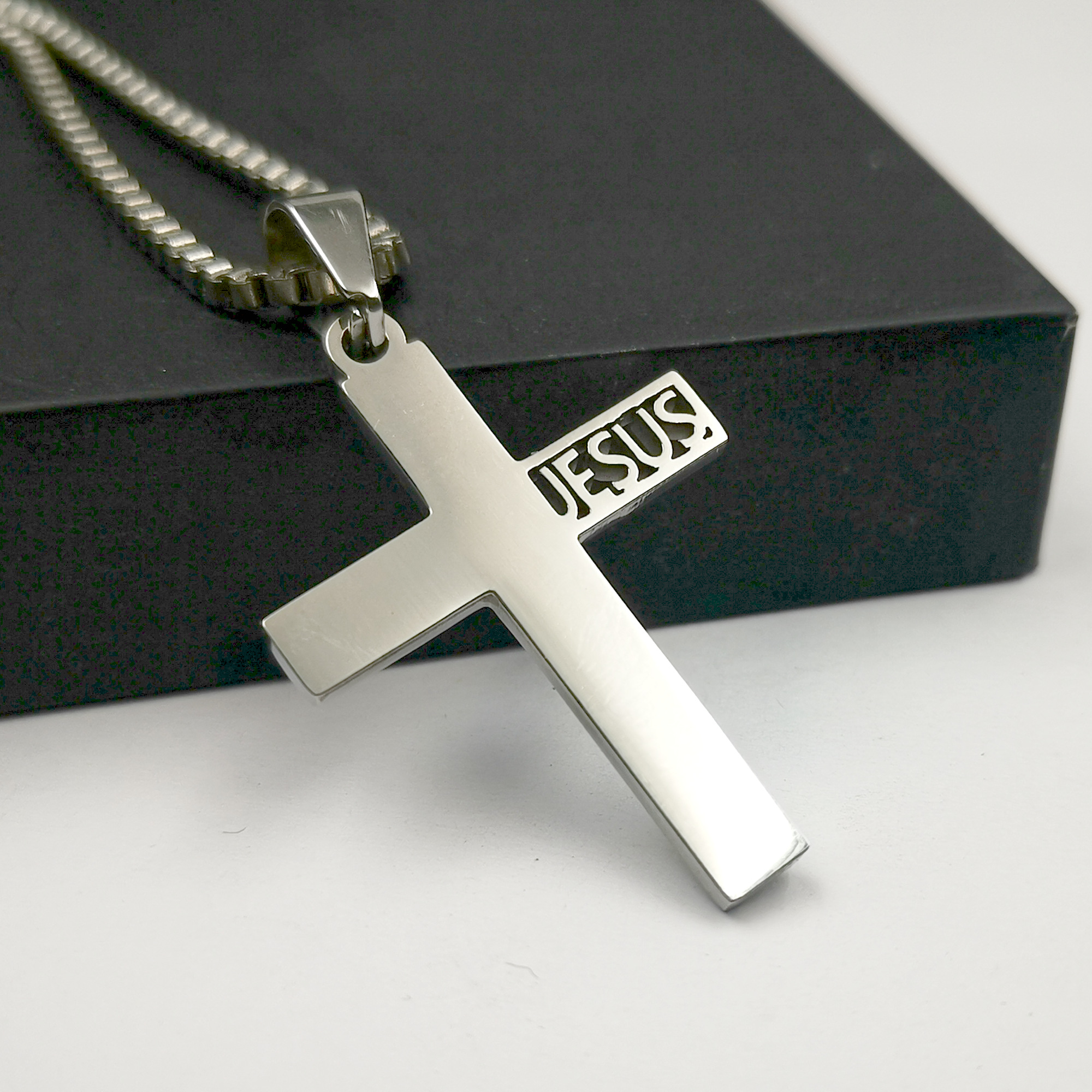 5pcs Lot In Bulk Jesus Christ Crucifix Cross Pendant Charm Religious Jewelry Silver Stainless Steel Pendants For Mens
