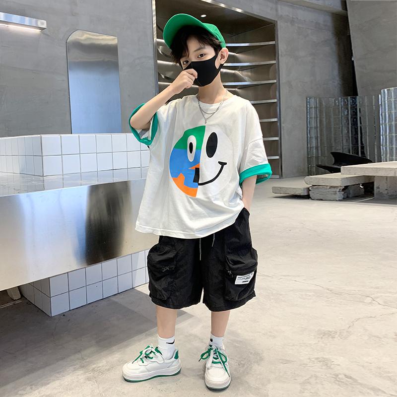 Clothing Sets Boys Summer Suit AB Surface 2022 Thin Children Clothes Fashionable Short Sleeved Shorts T-shirtClothing, Green
Clothing Sets Boys Summer Suit AB Surface 2022 Thin Children Clothes Fashionable Short Sleeved Shorts T-shirtClothing, Green