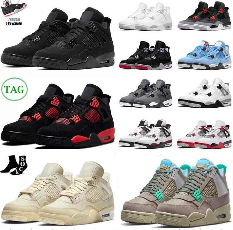 2023 Men Women Basketball Shoes Jumpman 4 4s Sneaker Military Black Cat Fire Red Thunder Sail White Oreo Pure Money Dark Mocha University
2023 Men Women Basketball Shoes Jumpman 4 4s Sneaker Military Black Cat Fire Red Thunder Sail White Oreo Pure Money Dark Mocha University