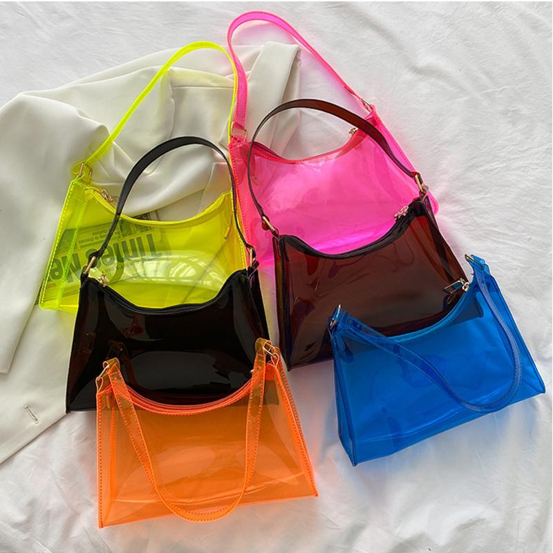 Evening Bags For Women 2022 Summer PVC Transparent Trend Shoulder Bag Fashion Texture Pure Color Zipper Handbags Luxury Designer, Black
Evening Bags For Women 2022 Summer PVC Transparent Trend Shoulder Bag Fashion Texture Pure Color Zipper Handbags Luxury Designer, Black