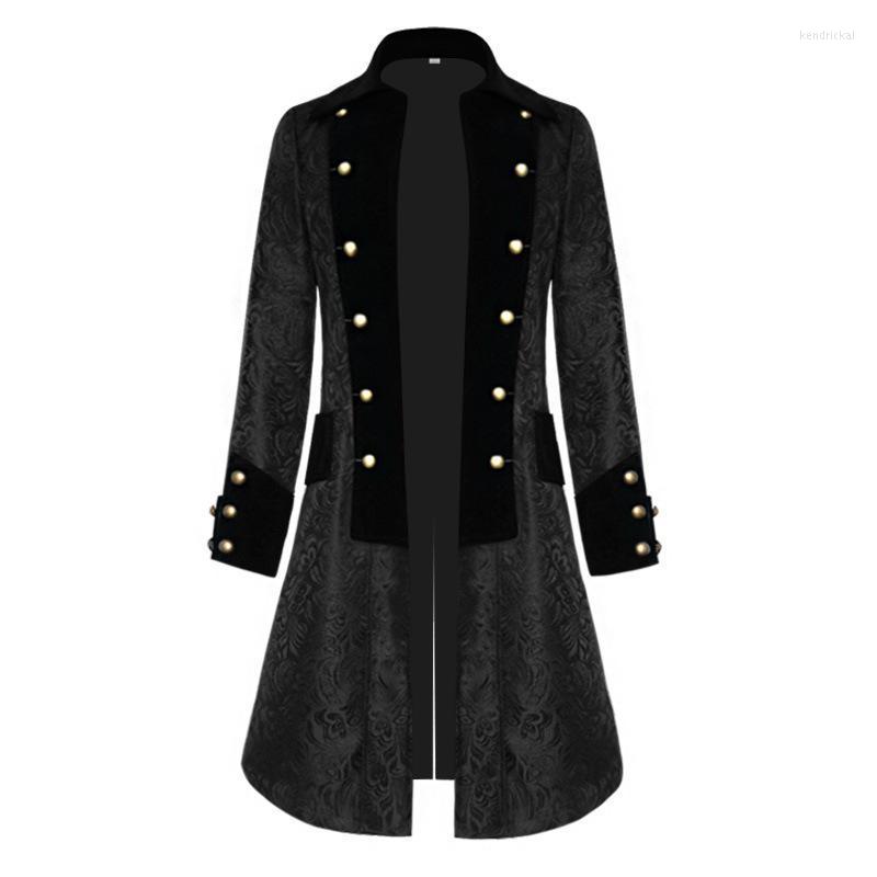 Men' Trench Coats Mens Steampunk Vintage Tailcoat Jacket Gothic Medieval Victorian Frock Coat Uniform Halloween Costume Black Velvet Tuxedo
Men' Trench Coats Mens Steampunk Vintage Tailcoat Jacket Gothic Medieval Victorian Frock Coat Uniform Halloween Costume Black Velvet Tuxedo