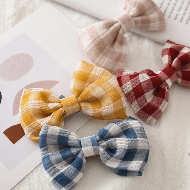 Hair Accessories Korea For Kids Children Hairpins 2/4pcs Bowknot Plaid Headwear Clip Girls Cotton Handmade Barrettes
Hair Accessories Korea For Kids Children Hairpins 2/4pcs Bowknot Plaid Headwear Clip Girls Cotton Handmade Barrettes