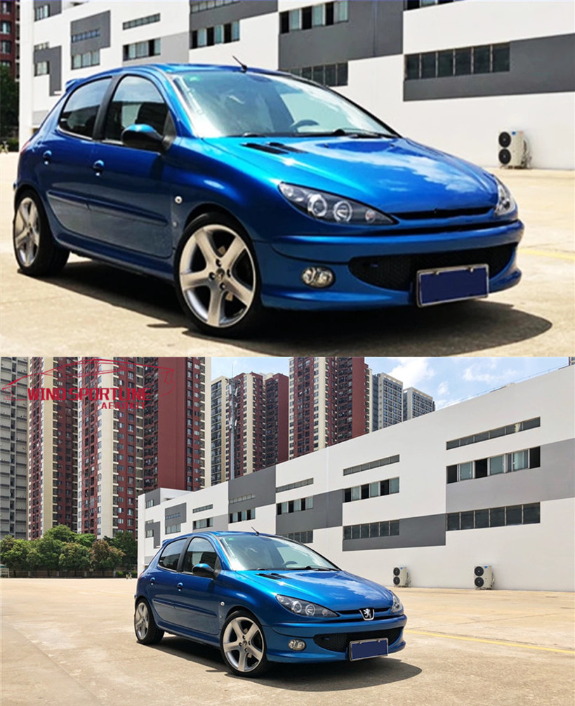 High Beam Headlights for Peugeot 206 2004-2008 LED Dynamic Turn Signal Lights Fog Daytime Running Headlamp