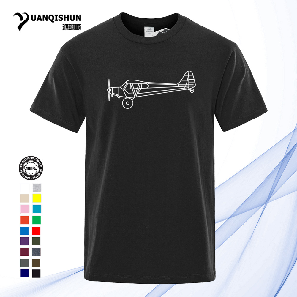 YUANQISHUN Cessna Airplane Line Print T Shirt Fashion 16 Colors Cotton Classic Airplane Pilot T-Shirt Unisex Short sleeves Tee 1440-U, Black 1
YUANQISHUN Cessna Airplane Line Print T Shirt Fashion 16 Colors Cotton Classic Airplane Pilot T-Shirt Unisex Short sleeves Tee 1440-U, Black 1