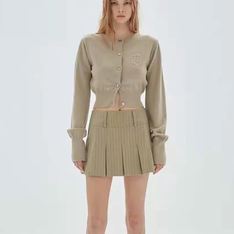 Summer Womens Striped Pleated Skirts High Waisted Casual Mini Faldas Korean Fashion Punk Kawaii Sexy Y2K 220317