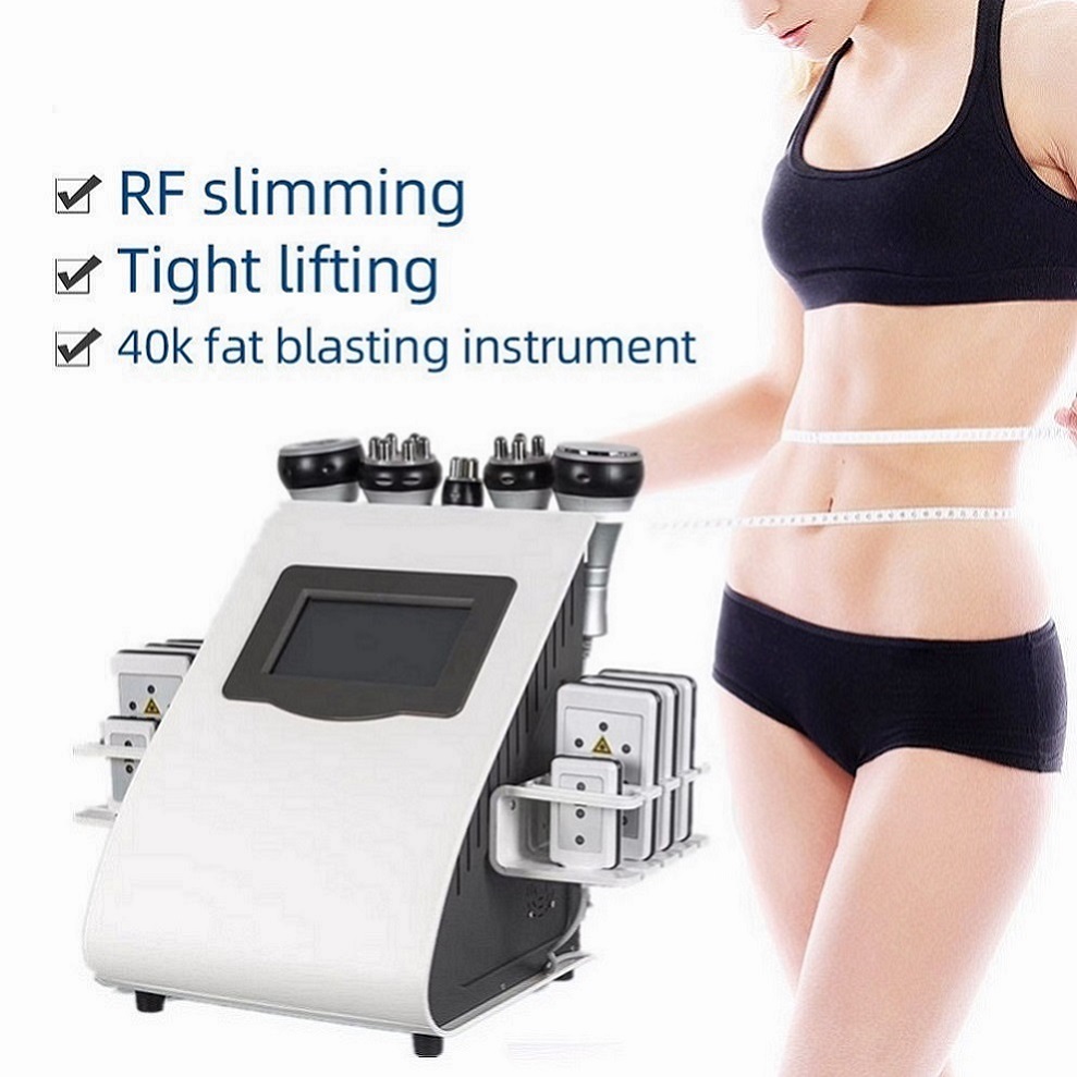 Slimming Machine Product 6 in 1 Vacuum Laser Radio Frequency RF 40K Cavi Lipo Slim Ultrasonic Liposuction Cavitation Machines For Spa