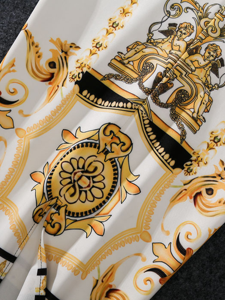 -Coming European Women Summer Print Pencil Skirt High Stretch Personality Midi Slip Hip Female Autumn 220317