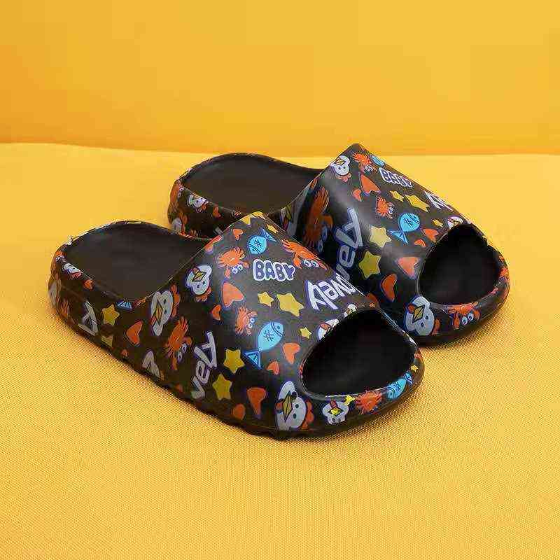 2022 New Slippers Flip Sesame Street Man Beach Shoes Summer Fashion Coconut Ripe Slippers Women Outdoor Slippers Y220412