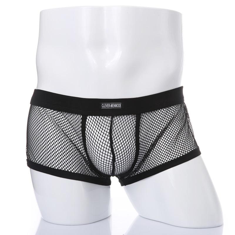 Underpants CLEVER-MENMODE Men's Sexy Mesh Underwear See Through Fishnet Boxer Bulge Penis Pouch Transparent Panties Exotic Lingerie Homb, Black
Underpants CLEVER-MENMODE Men's Sexy Mesh Underwear See Through Fishnet Boxer Bulge Penis Pouch Transparent Panties Exotic Lingerie Homb, Black