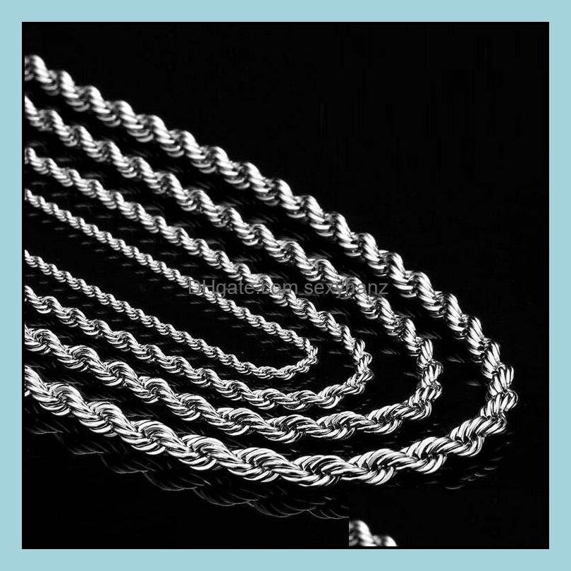 Chains Necklaces Pendants Jewelry 9Mm Gold Twist For Men Titanium Steel Rope Chain Necklace 20 - 32Inch Wholesale Ship- 0861Wh Drop Delive
Chains Necklaces Pendants Jewelry 9Mm Gold Twist For Men Titanium Steel Rope Chain Necklace 20 - 32Inch Wholesale Ship- 0861Wh Drop Delive
