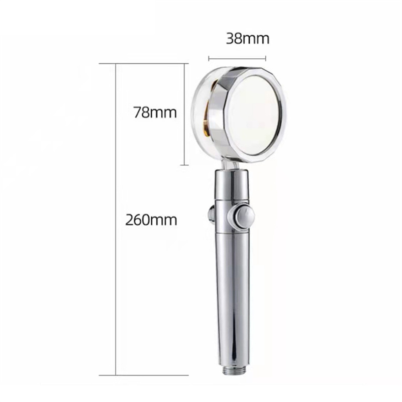 Xiaoman Waist Turbo Shower Hand Shower Head Pressurized Fan Blade Water Stop6391408