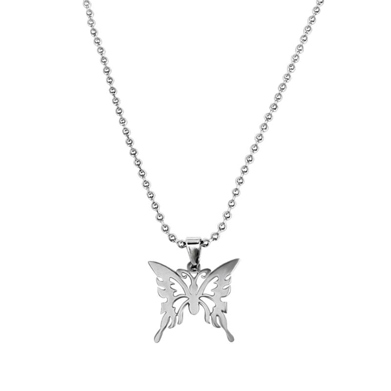 Pendant Necklaces 1 Pcs Stainless Steel Clavicle Chain Hip-hop Hollow-out Butterfly Necklace Jewelry
Pendant Necklaces 1 Pcs Stainless Steel Clavicle Chain Hip-hop Hollow-out Butterfly Necklace Jewelry