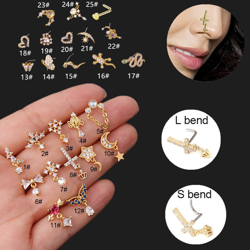 1PCS Dangling L Post Nose Stud Twist Stainless Steel Butterlfy Indian Piercing Charm Heart Rings And Body Jewelry 220716
1PCS Dangling L Post Nose Stud Twist Stainless Steel Butterlfy Indian Piercing Charm Heart Rings And Body Jewelry 220716