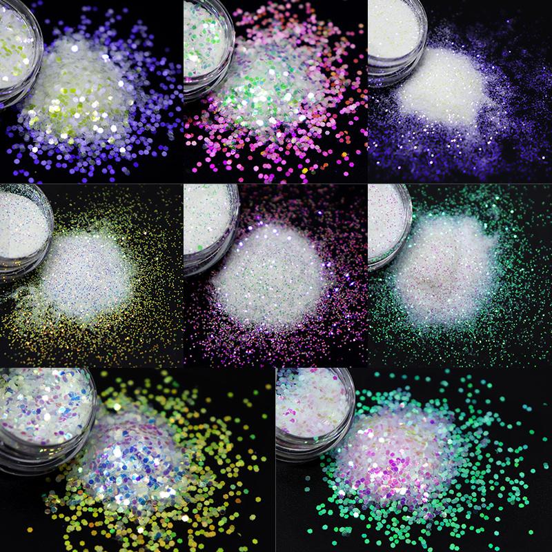 Nail Glitter 8pcs/set White Mermaid Powder Irridescent Shiny Chameleon Pigment Dust Mirror 3D Flakes For DIY Art DecorationNail
Nail Glitter 8pcs/set White Mermaid Powder Irridescent Shiny Chameleon Pigment Dust Mirror 3D Flakes For DIY Art DecorationNail