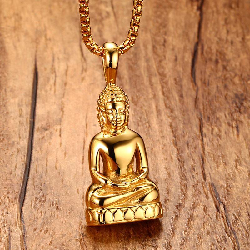 Pendant Necklaces Mens Buddha Necklace Bodhisattva Amulet Talisman In Gold-color Stainless Steel Fashion Men Jewelry CollaresPendant
Pendant Necklaces Mens Buddha Necklace Bodhisattva Amulet Talisman In Gold-color Stainless Steel Fashion Men Jewelry CollaresPendant