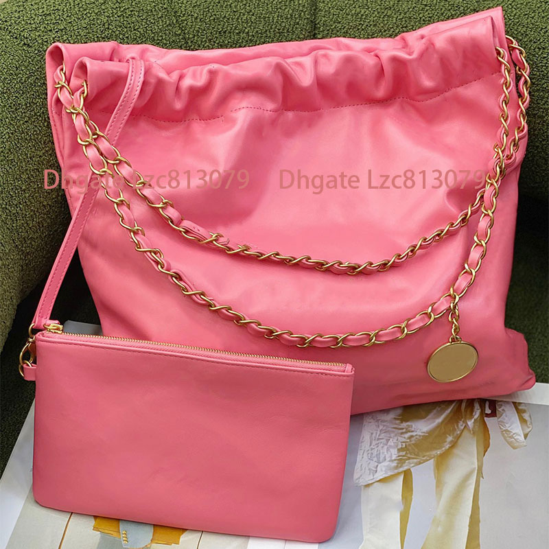 Top designer 22bags calfskin quilted shopping bag trash bag pink tote portable large capacity chain shoulder handbag women work package lady purse backpack
Top designer 22bags calfskin quilted shopping bag trash bag pink tote portable large capacity chain shoulder handbag women work package lady purse backpack
