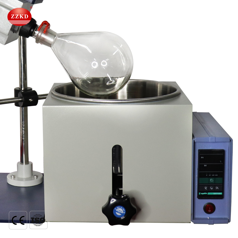 ZZKD Lab Supplies RE201 Rotary Evaporator to Effectively Separate Solvent Concentrate CBD Distillation and Extract Essential Oil