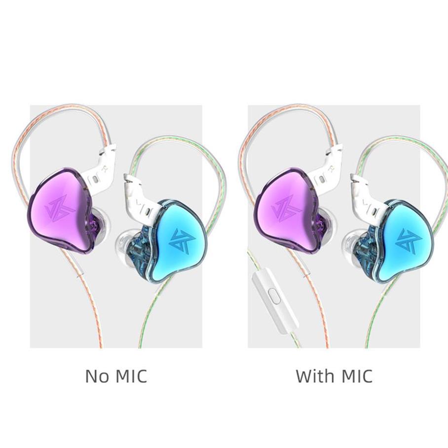 KZ EDC Wired Earphones HIFI Bass Earbuds In Ear Monitor Headphones Sport Noise Cancelling Game Headset261V23372570151