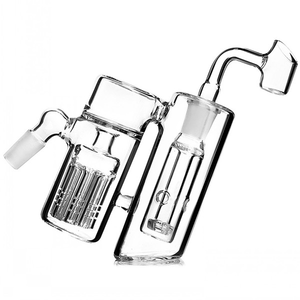 45 degree Double Chamber hookahs Ashcatcher with armtree perc for Glass bongs Glass bubbler Ash Catcher 18mm joints
45 degree Double Chamber hookahs Ashcatcher with armtree perc for Glass bongs Glass bubbler Ash Catcher 18mm joints
