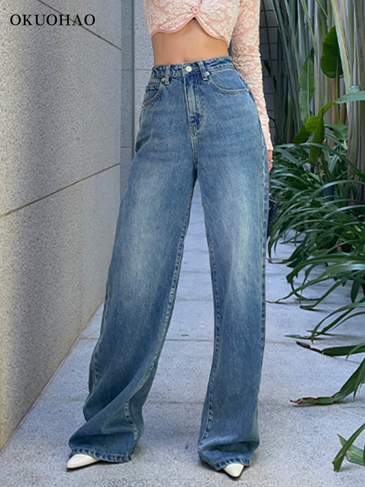 Baggy Jeans Women Wide Leg Denim Pants Straight Casual Loose Trousers Vintage Streetwear Jeans High Waist Slim Boyfriends Pants, Blue
Baggy Jeans Women Wide Leg Denim Pants Straight Casual Loose Trousers Vintage Streetwear Jeans High Waist Slim Boyfriends Pants, Blue